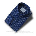 2016 100% cotton dot printing men's classical London collar slim fit dress shirt